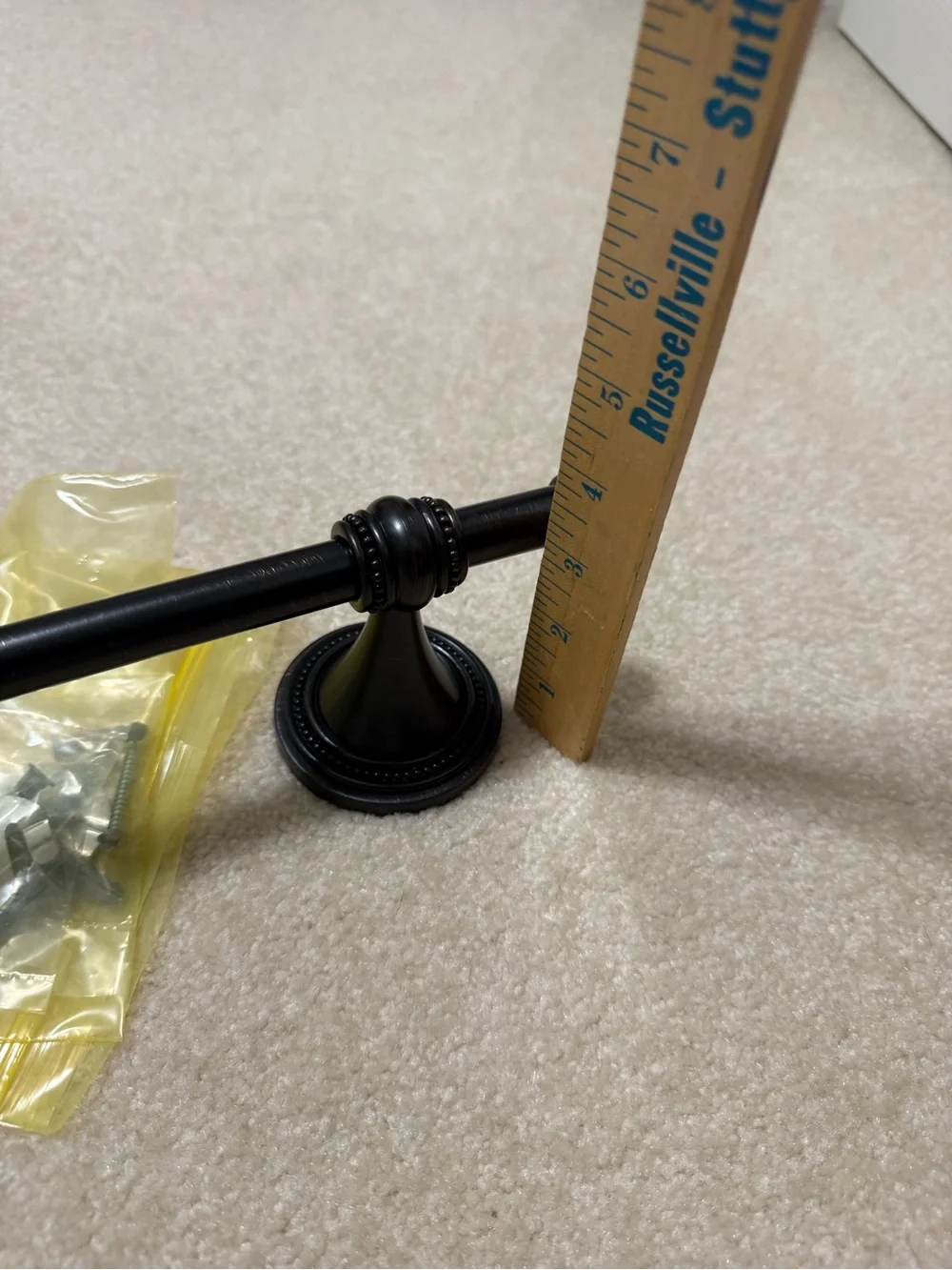 Franklin Brass Beaded Oil Rubbed Bronze 18in Towel Bar New no box